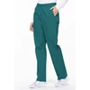Kép 3/4 - Gumírozott derekú Női Egészségügyi Nadrág-Teal Blue