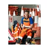 Kép 3/3 - SA30045-64-Orange/Navy Jól láth.mellesnadrág
