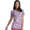 Kép 5/6 - DK717 Medical Női mintás felső - Hoo Cares For You? - 2XL