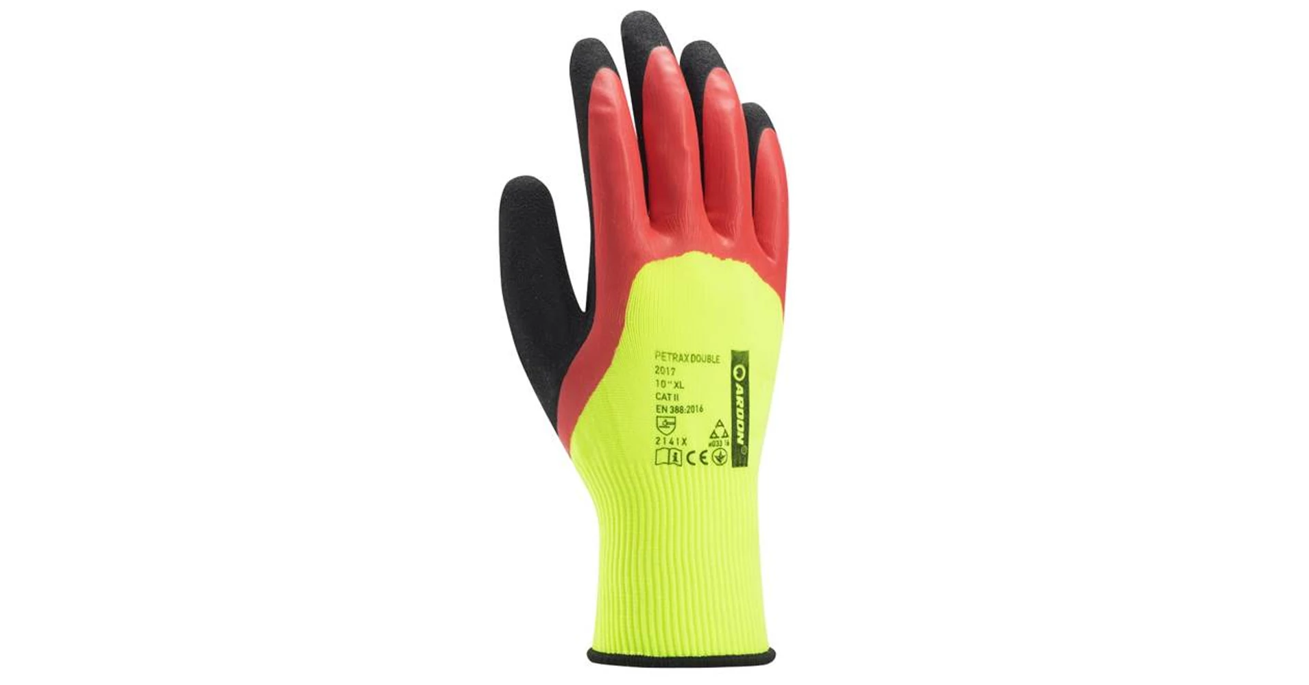 LATEX MÁRTOTT MUNKAVÉDELMI KESZTYŰ PETRAX DOUBLE