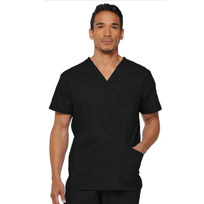 Férfi V-nyakú Kórházi Felső  - fekete