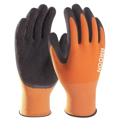 Mártott kesztyű ARDON®PETRAX 08/M - értékesítési címkével - hi-viz sárga
