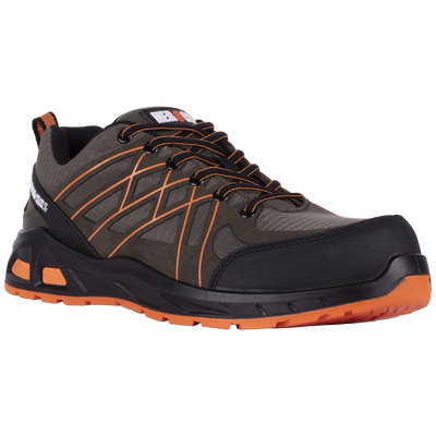Varro S1P Safety Trainers Low Dark Khaki 46