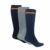 Donna Socks Set 3 Pair - Sold By 10 Set/Size Black/Heather Grey/Navy 39/42