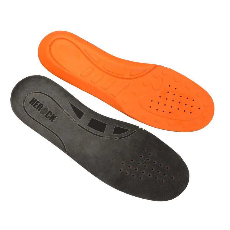 Cala Insoles - Sold By 10 Pair/Size Grey/Orange 42