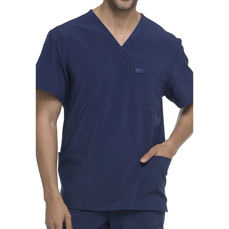DKE645 férfi V-nyakú egészségügyi tunika