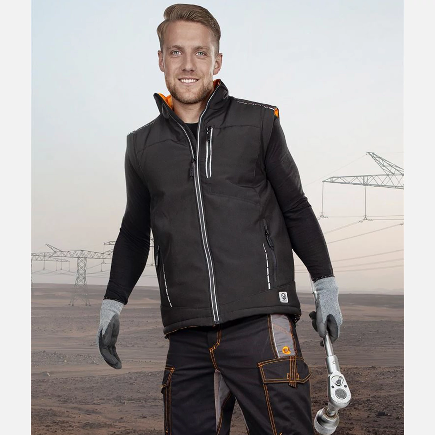 Mellény softshell ARDON®VISION TÉLI, fekete M