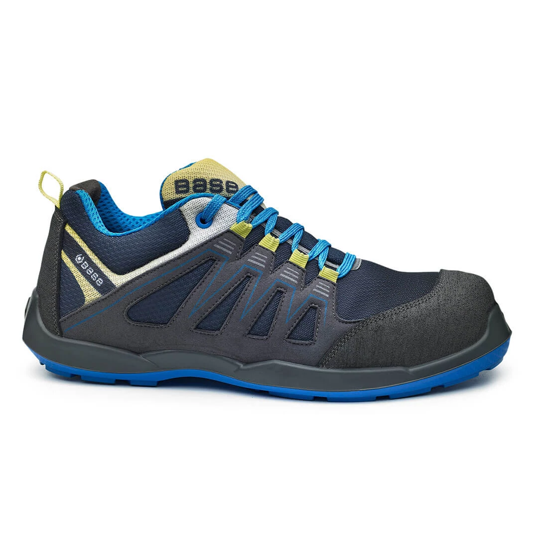 Munkavédelmi lábbeli navy/sárga 43